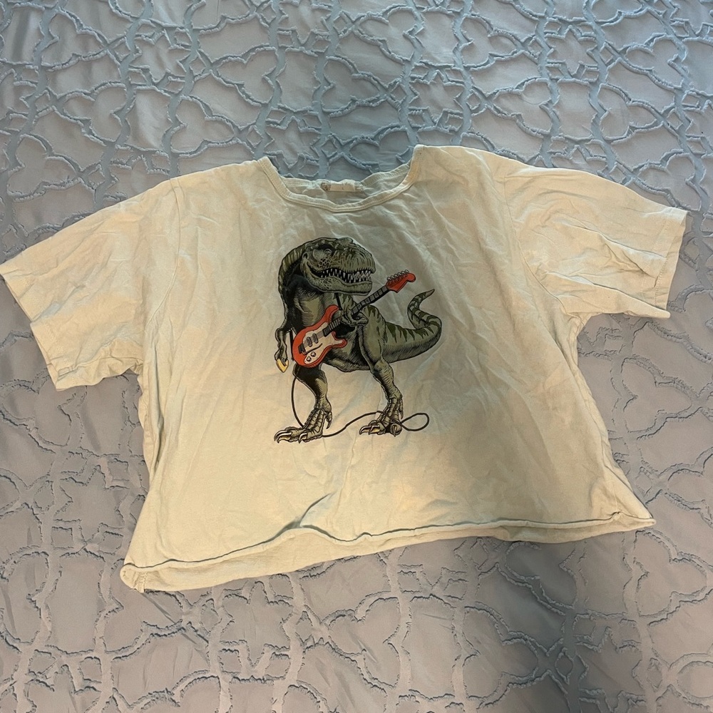 womens dino top size large